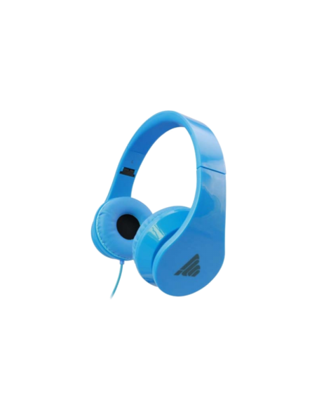 Cuffia Stereo Pieghevole Rubber Cyan