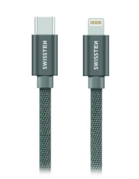 1,20 mt USB-C LIGHTNING Tessuto  Grigio