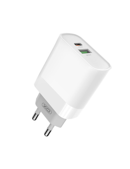 Caricatore USB Type-C + USB A 18W + Cavo lightning