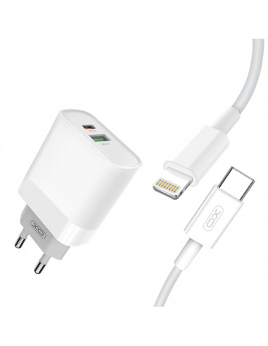 Caricatore USB Type-C + USB A 18W +... Caricatore USB Type-C + USB A 18W +...
