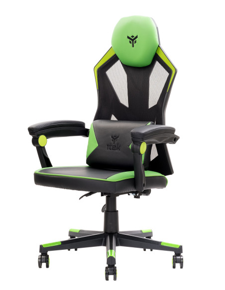 4CREATORS CF50 Gaming Chair Mesh seat, Black/Green