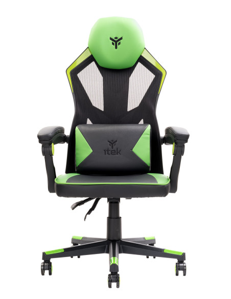 4CREATORS CF50 Gaming Chair Mesh seat, Black/Green