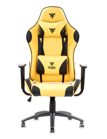 PLAYCOM PM20 Universal gaming chair Padded seat, Black/Yellow