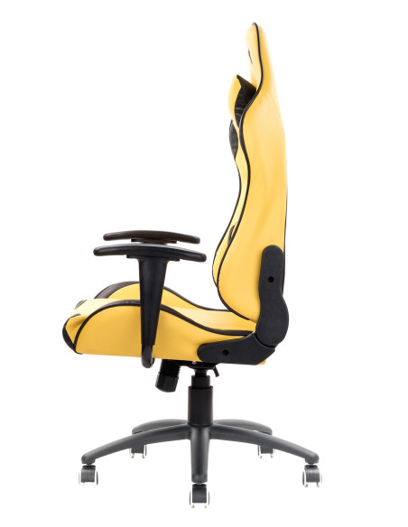 PLAYCOM PM20 Universal gaming chair Padded seat, Black/Yellow