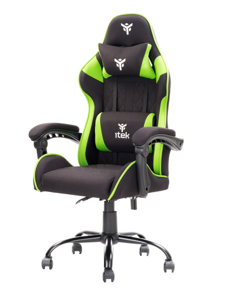 RHOMBUS FF10 Universal gaming chair Mesh seat, Black/Green