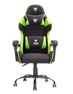 RHOMBUS FF10 Universal gaming chair Mesh seat, Black/Green 2