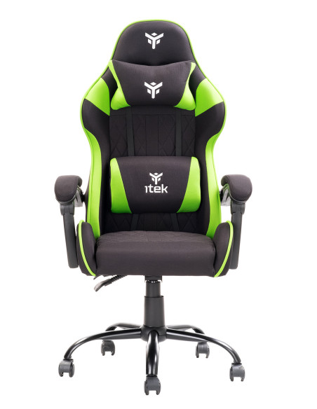 RHOMBUS FF10 Universal gaming chair Mesh seat, Black/Green