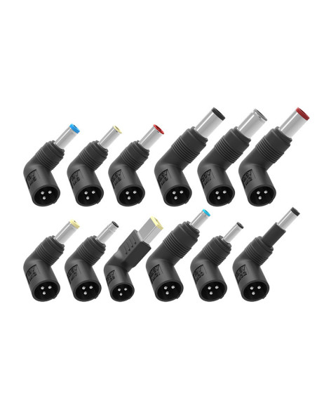 90W Alimentatore Universale per Notebook con 12 connettori  100/240V AC 15/20V DC Nero