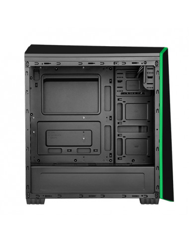 ORIGIN Black/Green MidiTower 2x120mm...