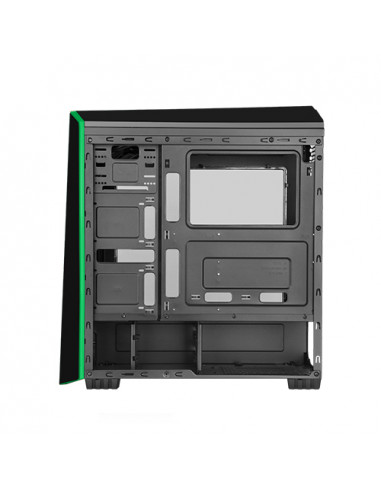 ORIGIN Black/Green MidiTower 2x120mm...