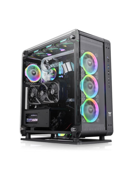 Core P6 TG/Black/Wall Mount/SPCC/4mm Tempered Glass*3