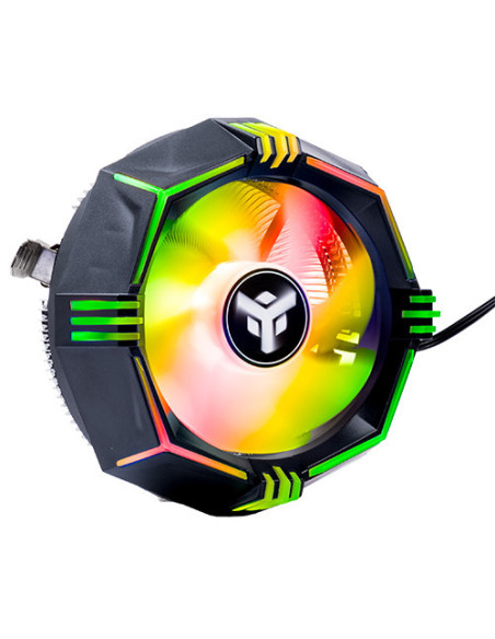 Dissipatore ad aria ICY-4LPR - Skt universale, 65W TDP, Low Profile, RGB Rainbow