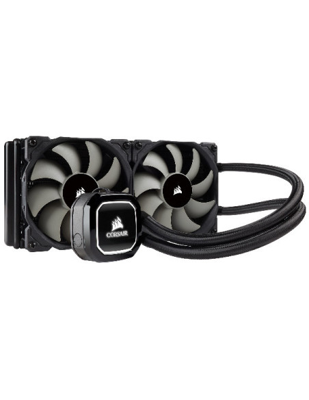 H100x Processor All-in-one liquid cooler PWM Fans, 240mm radiator