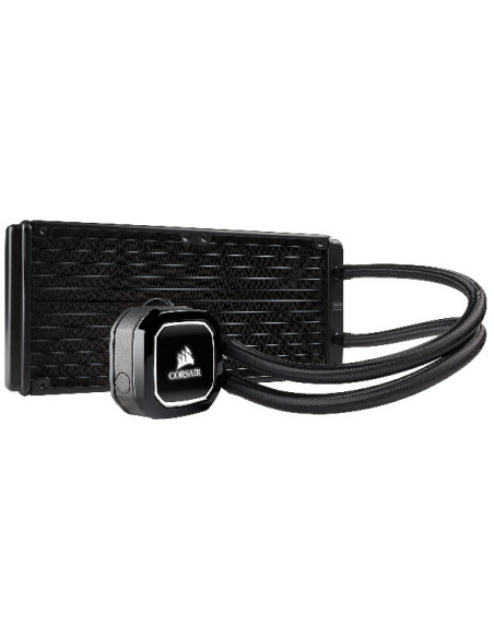 H100x Processor All-in-one liquid cooler PWM Fans, 240mm radiator
