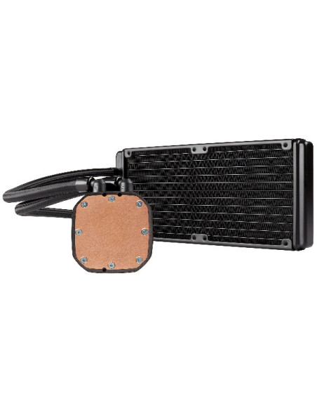 H100x Processor All-in-one liquid cooler PWM Fans, 240mm radiator