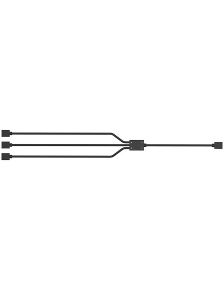 Trident cavo splitter da 1 a 3, lunghezza 580 mm, per collegamento con 3 ventole RGB