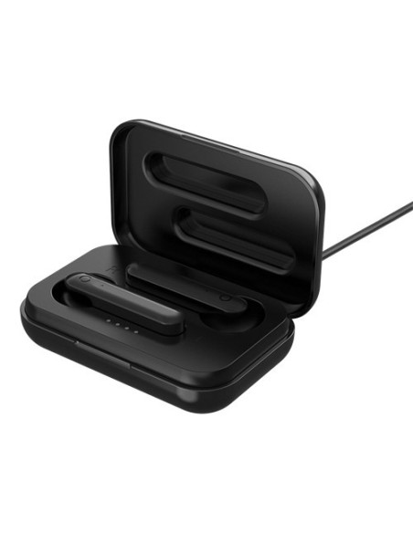 Earphones Bluetooth Stereo con Custodia di Ricarica, Semi-In-Ear, Matt Black