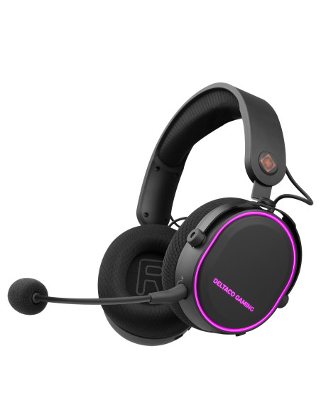 Wireless gaming headset RGB, USB-C, Black/RGB