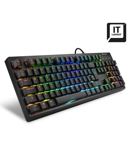 Skiller SGK30 RGB Meccanica con Switch Red