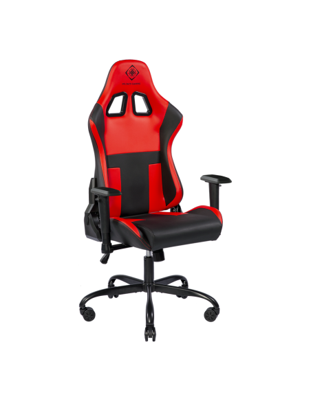 Gaming Chair DC210R ergonomica, ecopelle, black/red, doppio cuscinetto nuca-schiena