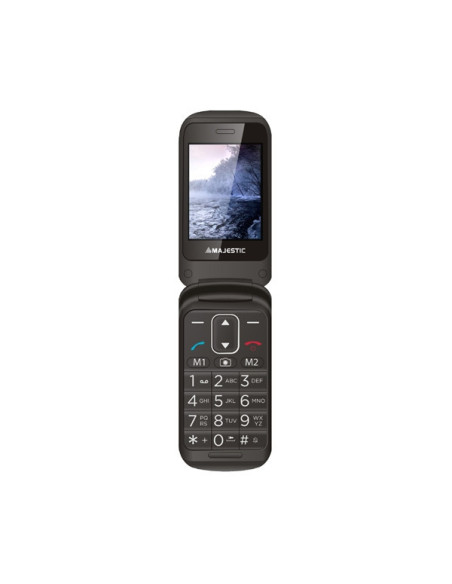 Sileno 50R Flip, 2.4", Micro SD, 0.3 MP, Bluetooth 3.0, 800 mAh, 90g, nero