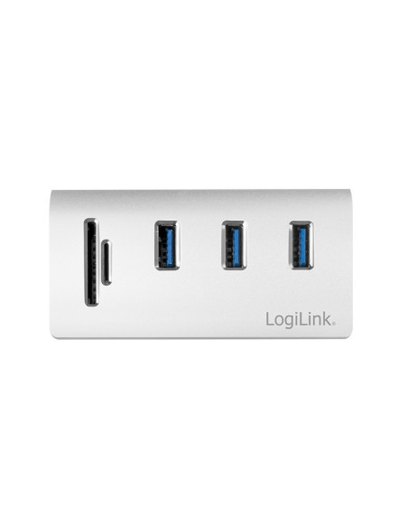 HB USB3.0 3-Port con Card Reader