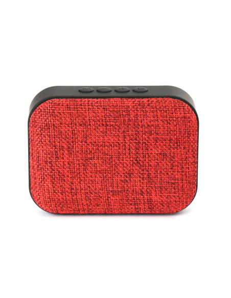 Speaker Bluetooth, Micro SD, USB, Radio FM Black/Red