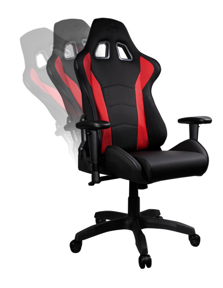 Caliber R1 Sedia per gaming universale Nero, Rosso