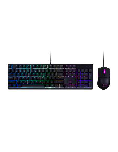 MasterSet MS110 RGB Kit Tastiera Mem-Chanical e Mouse Ottico 3200DPI USB