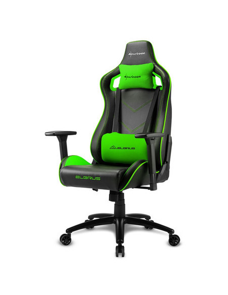 Elbrus 2 Sedia Gaming in EcoPelle Black/Green