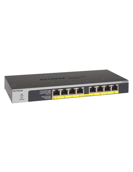 8-Porte Gigabit Ethernet Switch Unmanaged 8-PoE 60W