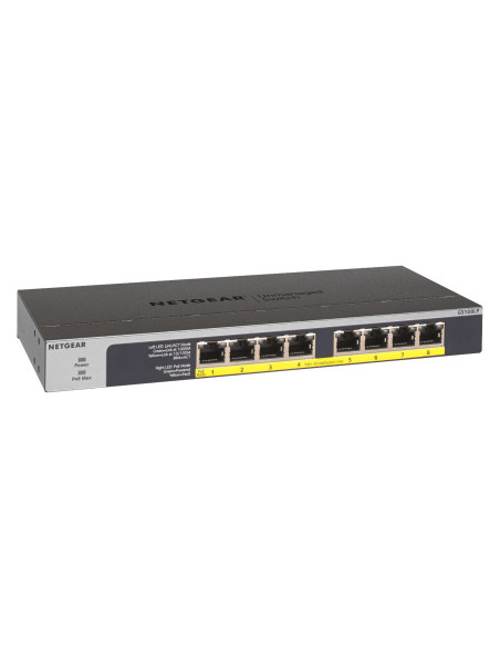 8-Porte Gigabit Ethernet Switch Unmanaged 8-PoE 60W