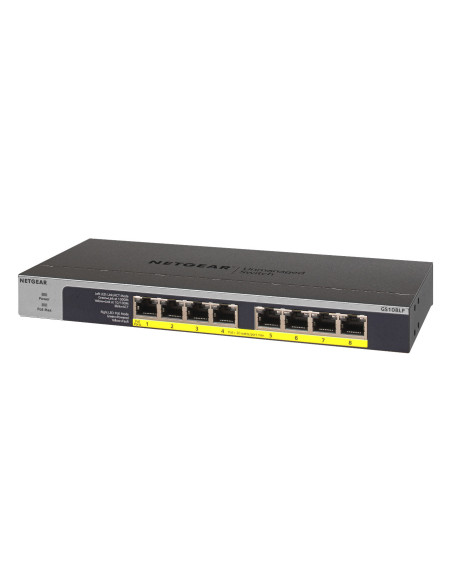 8-Porte Gigabit Ethernet Switch Unmanaged 8-PoE 60W