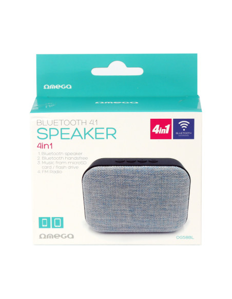 Speaker Bluetooth, Micro SD, USB, Radio FM, MP3 Player Black/Grey