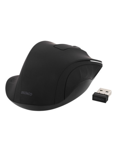 Mouse Wireless 1200DPI, Black, Ergonomico