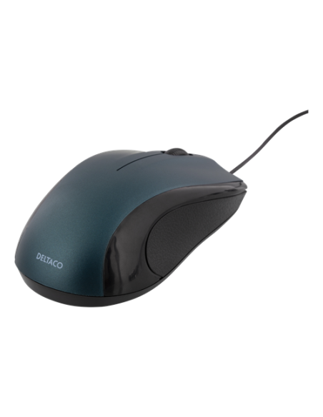 Mouse con Cavo, 1,2mt, 1200DPI, Black/Blue