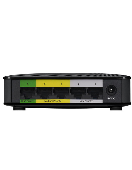 GS-105S v2 5-Port Gigabit Ethernet Black