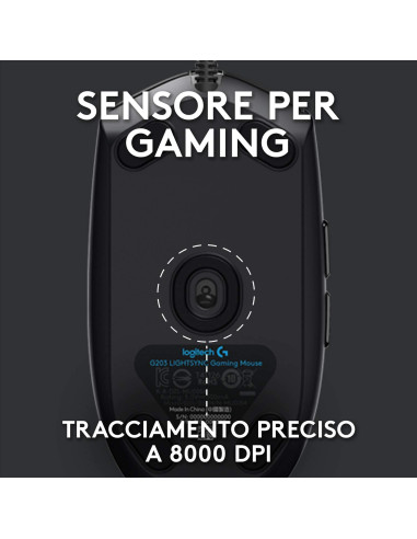G G203 lightsync, Black G G203 lightsync, Black