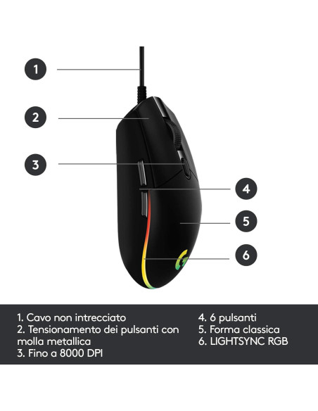 G G203 lightsync, Black