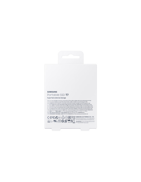 500GB Portable SSD T7 Grey, USB 3.2 Gen.2 (10Gbps), 1050 MB/sec/1000 MB/sec