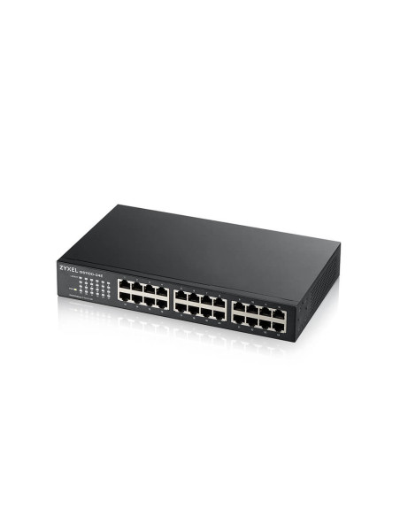24-Port GS1100-24E Unmanaged Gigabit Ethernet (10/100/1000) Black