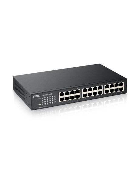 24-Port GS1100-24E Unmanaged Gigabit Ethernet (10/100/1000) Black