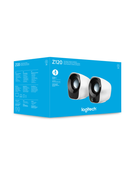 Z120 Stereo Speakers White