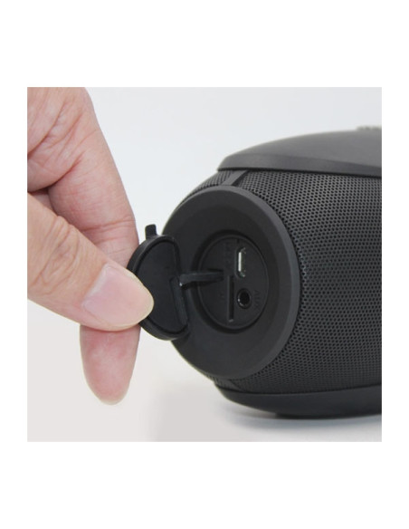 Portable Speaker Stereo Waterproof IPX5 Black 10W MicroSD, MP3 Player, Microfono