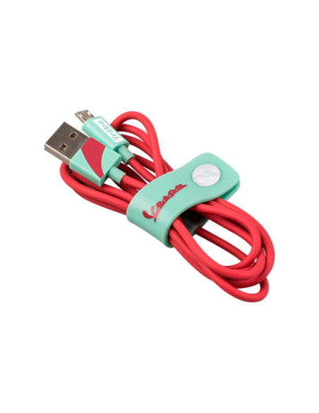 1,20 mt Micro USB cable Vespa Acquamarina