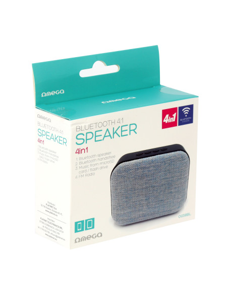 Speaker Bluetooth, Micro SD, USB, Radio FM, MP3 Player  Black