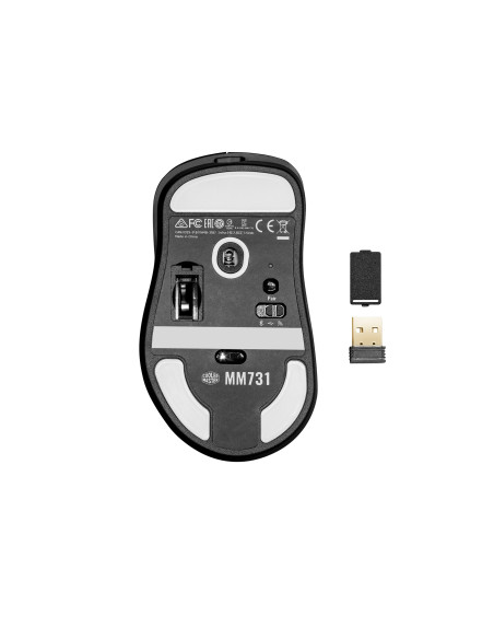 MM731 mouse Right-hand Bluetooth + USB Type-A Optical