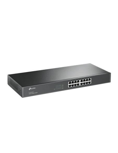 16-Ports Unmanaged Gigabit Ethernet (10/100/1000) 1U Black