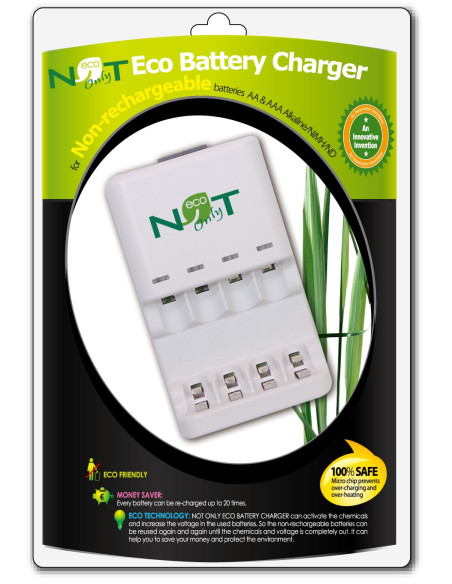 Eco Battery Charger Compatible battery sizes  AA, AAA