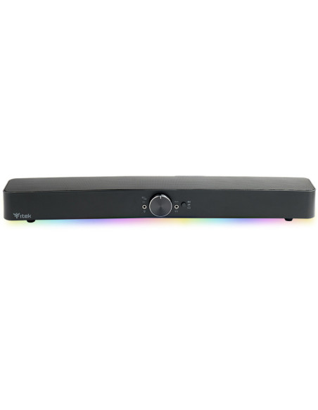 S100 1.0 Soundbar Speaker 10W Black RGB Wired & Wireless